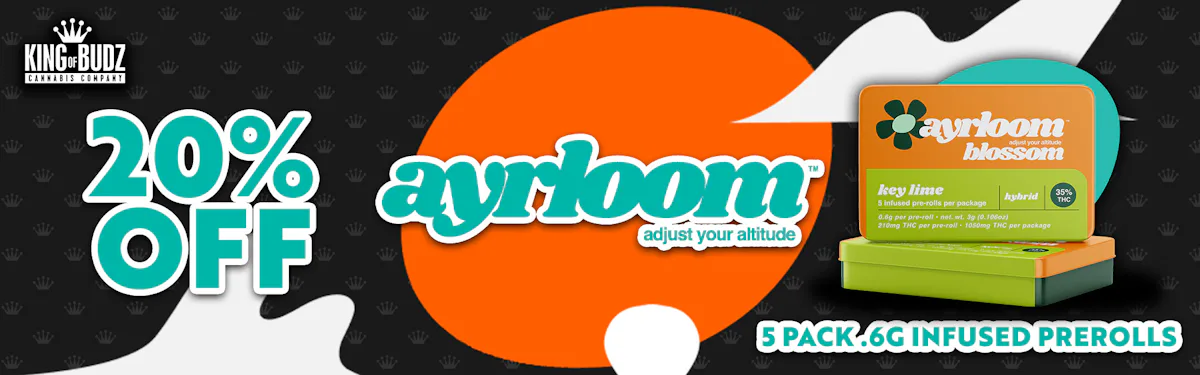 Ayrloom - 5 Pack .6g Infused Prerolls - 20 Percent OFF