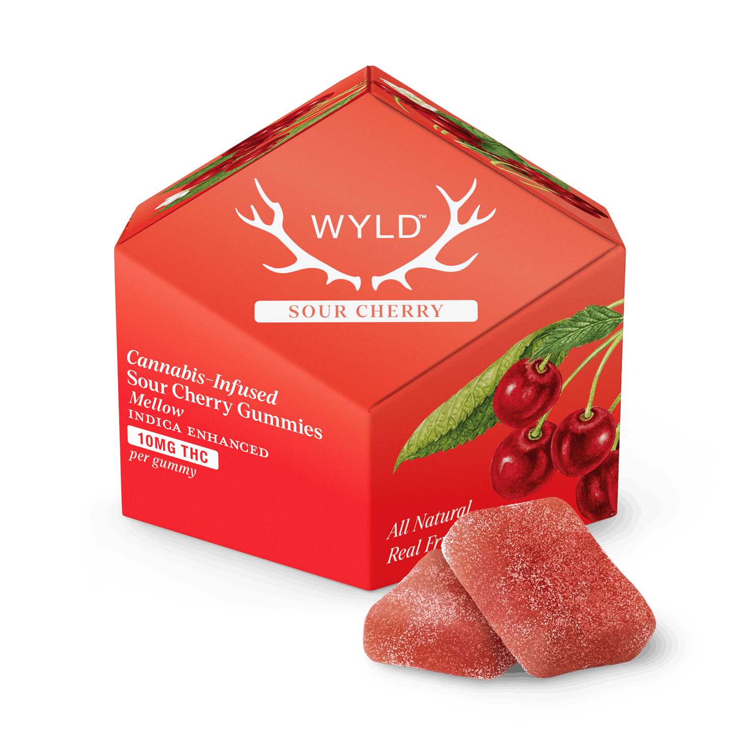 Product: Wyld | Sour Cherry | Distillate Gummies - 100mg