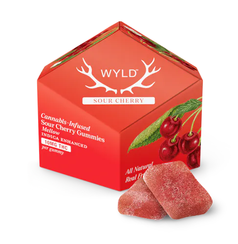 Wyld | Sour Cherry (Mellow) | Gummies | 10pk | 100mg-1