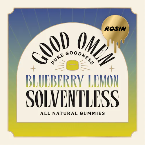 Good Omen: Solventless Gummies | Blueberry Lemon | 100mg | 10pk-1