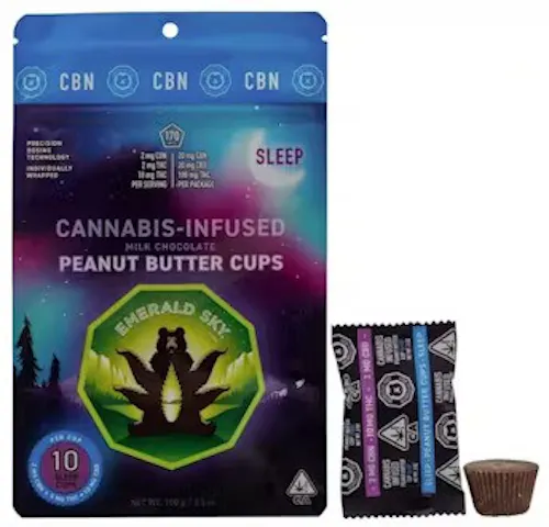 Emerald Sky – Sleep – Chocolate – 10:2:2 THC/CBD/CBN – 10ct – 100mg-active