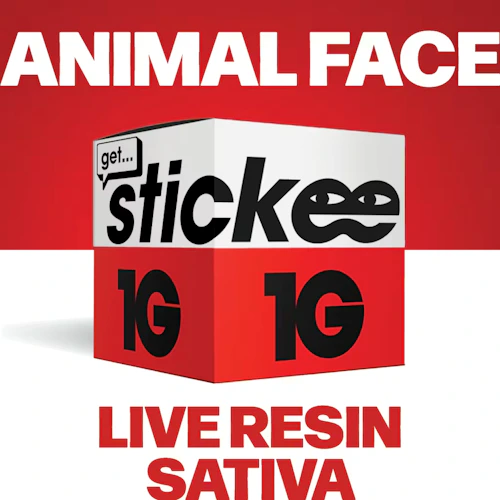Stickee - 1g Live Resin - Animal Face