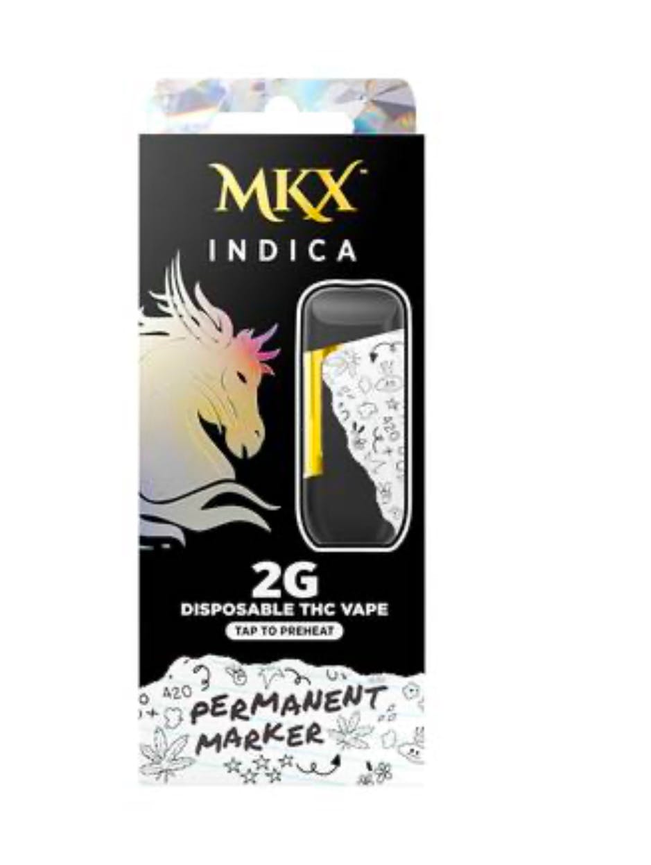 2g MKX Disposable - Permanent Marker 2g Disposable - Indica | Green Acres -  Ecorse REC