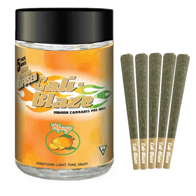 Mango Liquid Diamond Pre-Roll 5-Pack | 3.5g - PRE_ROLLS by Cali-Blaze at King of Budz