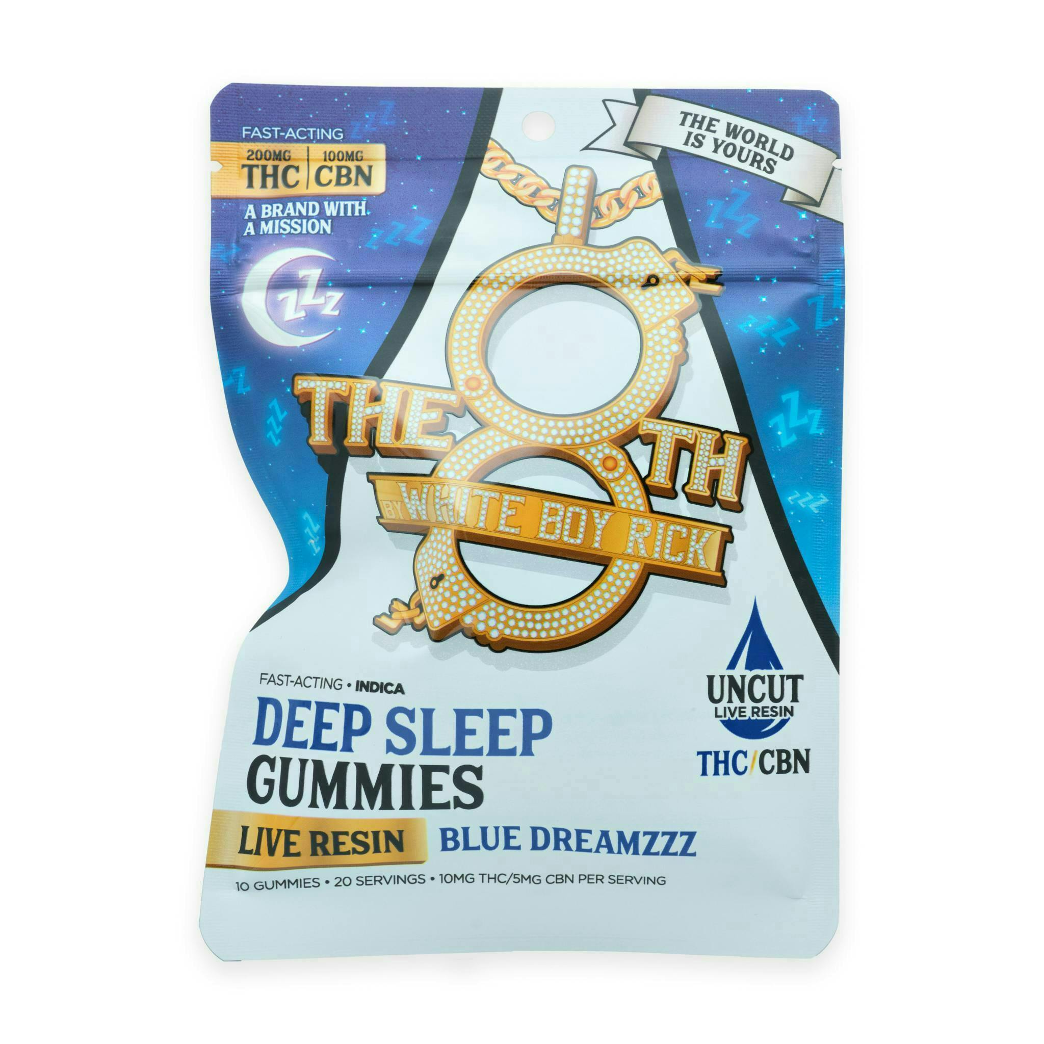 Product: White Boy Rick | Live Resin Gummies - 200mg - Blue Dreamzzz