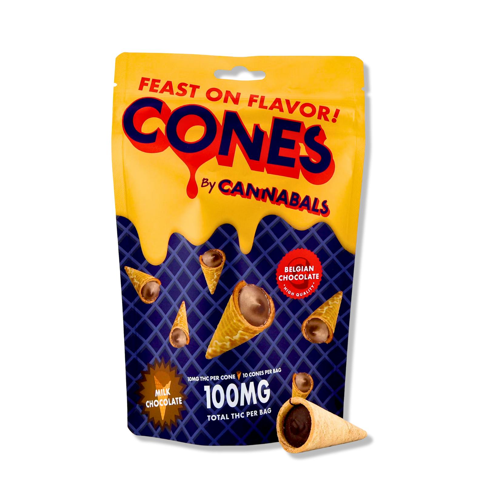 Cannabals - Milk Chocolate Cones 10pk - 100mgCannabalsHybridTHC: 100 mgStaff PickKaya Bliss Summer Special! Spend $500 get $75 Off!+2