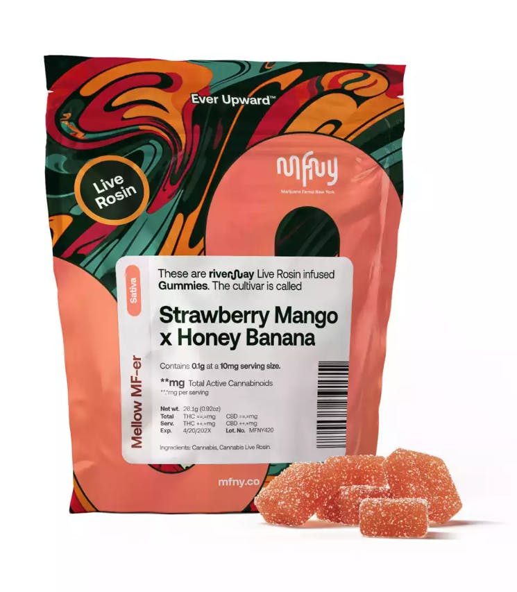 Strawberry Mango x Honey Banana Live Resin Gummies | 10 pk-1