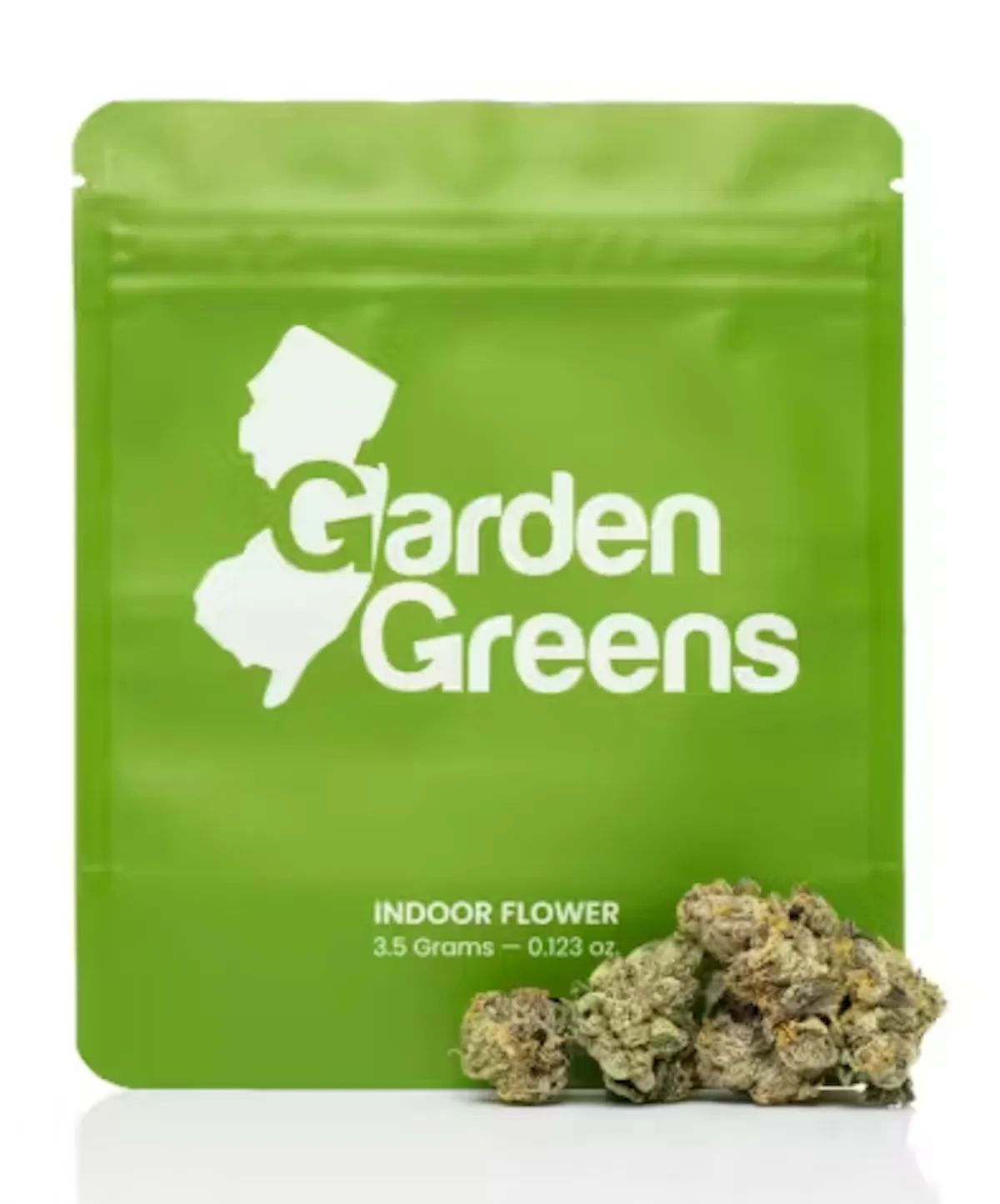 Garden Greens | Headshot | 3.5g 1/8oz Flower | Garden Greens |
