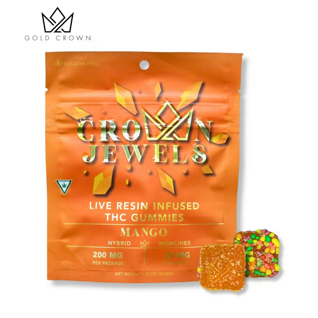 Gold Crown - 200mg Nerd Gummies - Mango