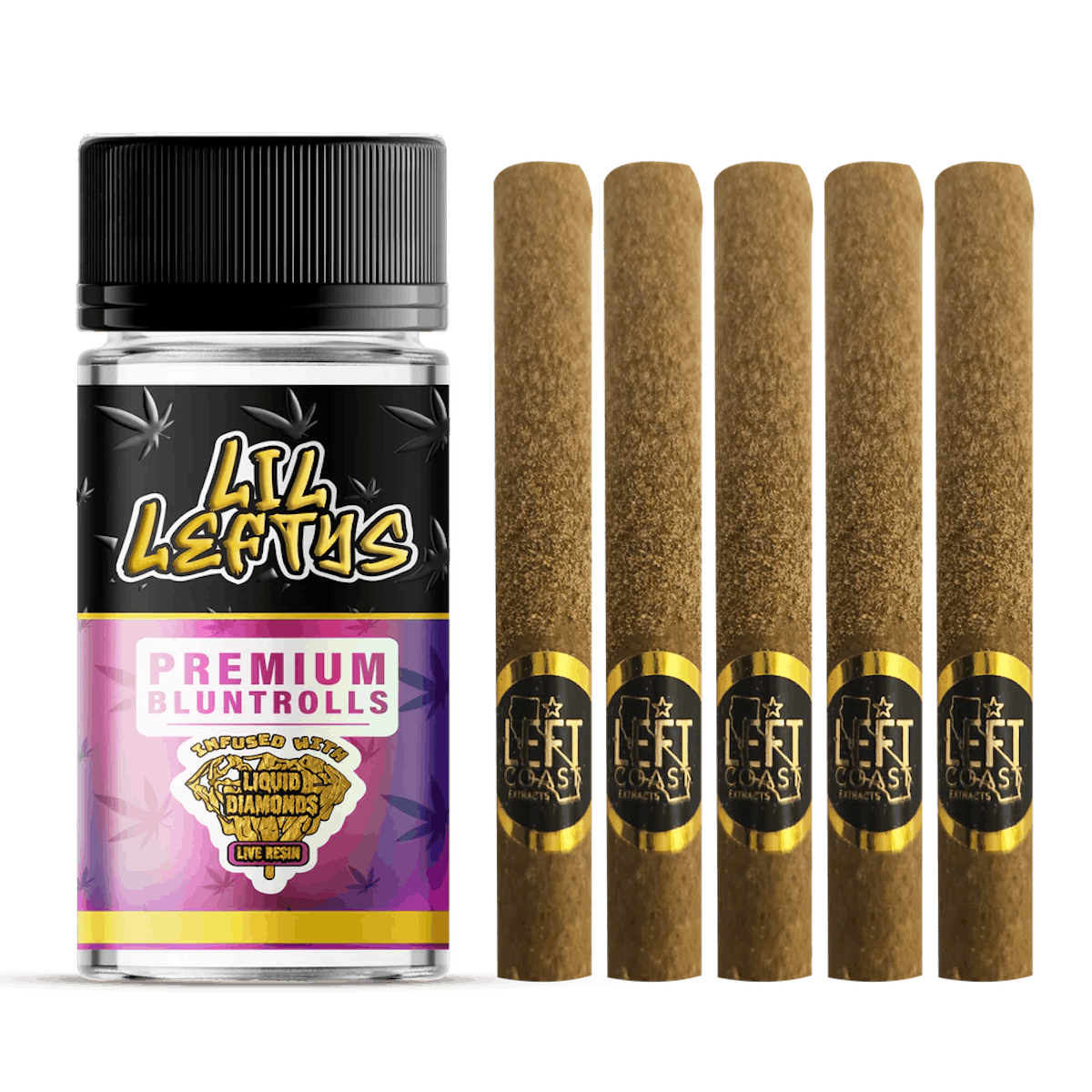 Photo of Left Coast | Grape Cookies | Lil Leftys Infused Blunts 5pk 6.5g