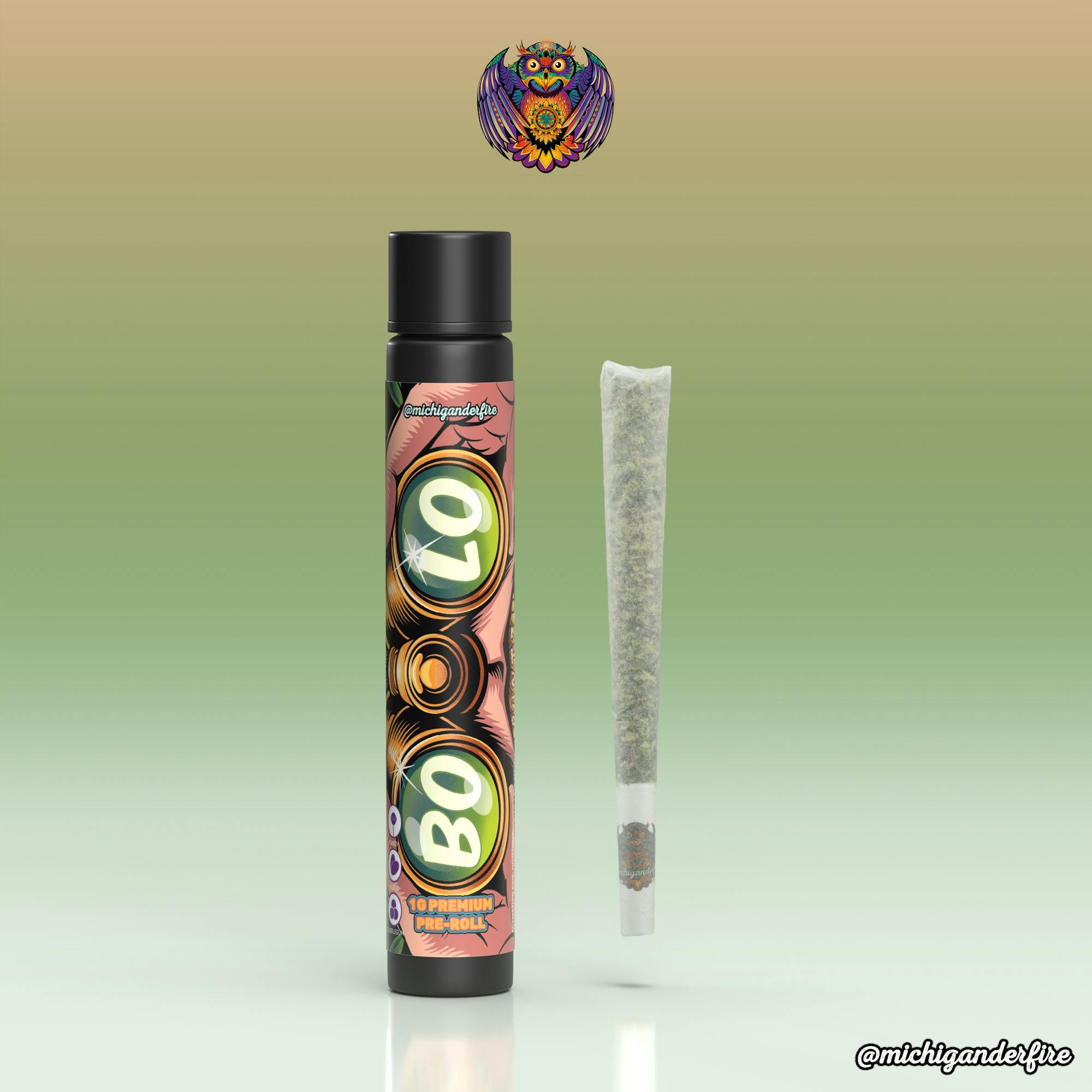 Michigander Fire - 1g Preroll - Bolo Runtz