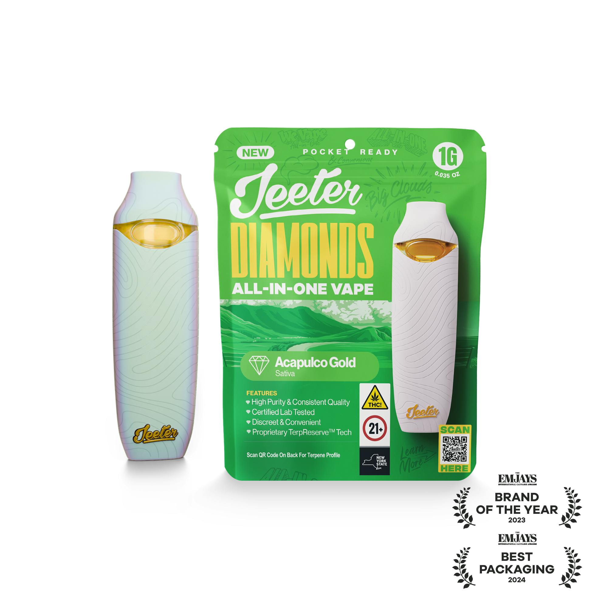 Jeeter | Acapulco Gold | Liquid Diamonds AIO | 1g