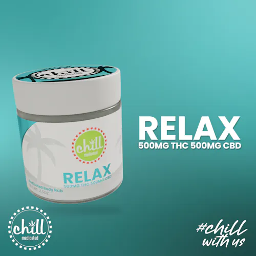 Chill Medicated | RELAX Body Rub 500mg THC : 500mg CBD-1