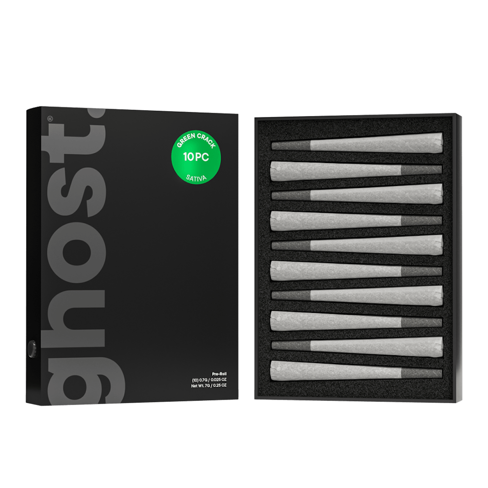 Product Prerolls | Green Crack (S) 10pk (7g Total) | Ghost.