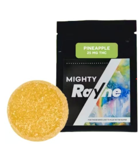 Mighty Rayne Pineapple Macro Dose Gummies 25mg