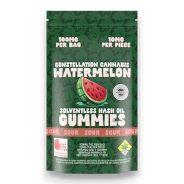 Constellation Hash Gummies - Sour Watermelon 10 Pack - DOH