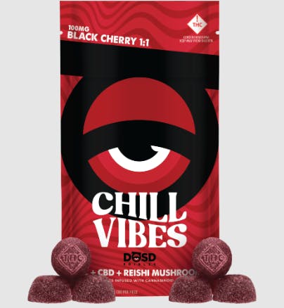 DOSD Nano Bites - Black Cherry Chill Vibes + THC/CBD/Reishi