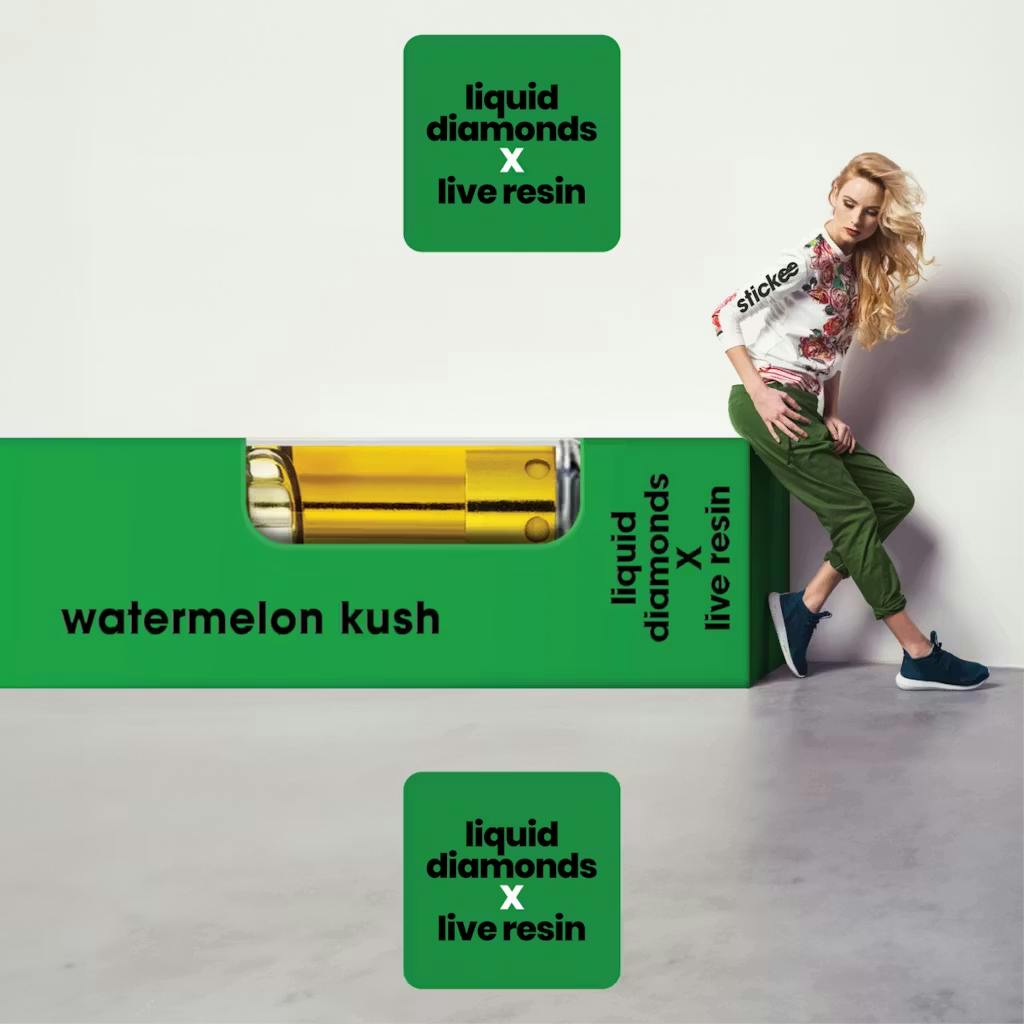 Stickee - 1g Live Resin Cart - Watermelon Kush