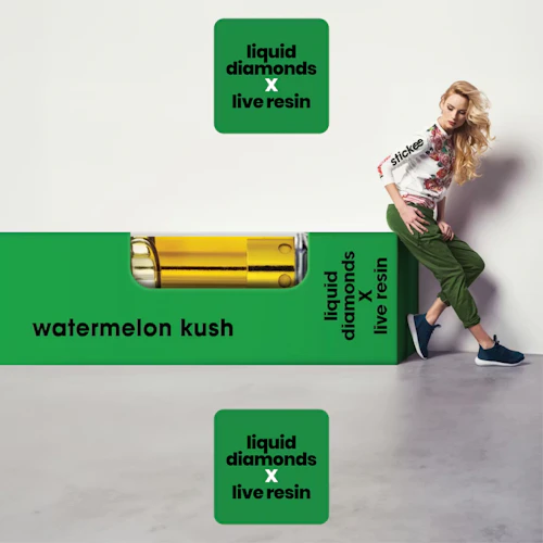 Stickee - 1g Live Resin Cart - Watermelon Kush