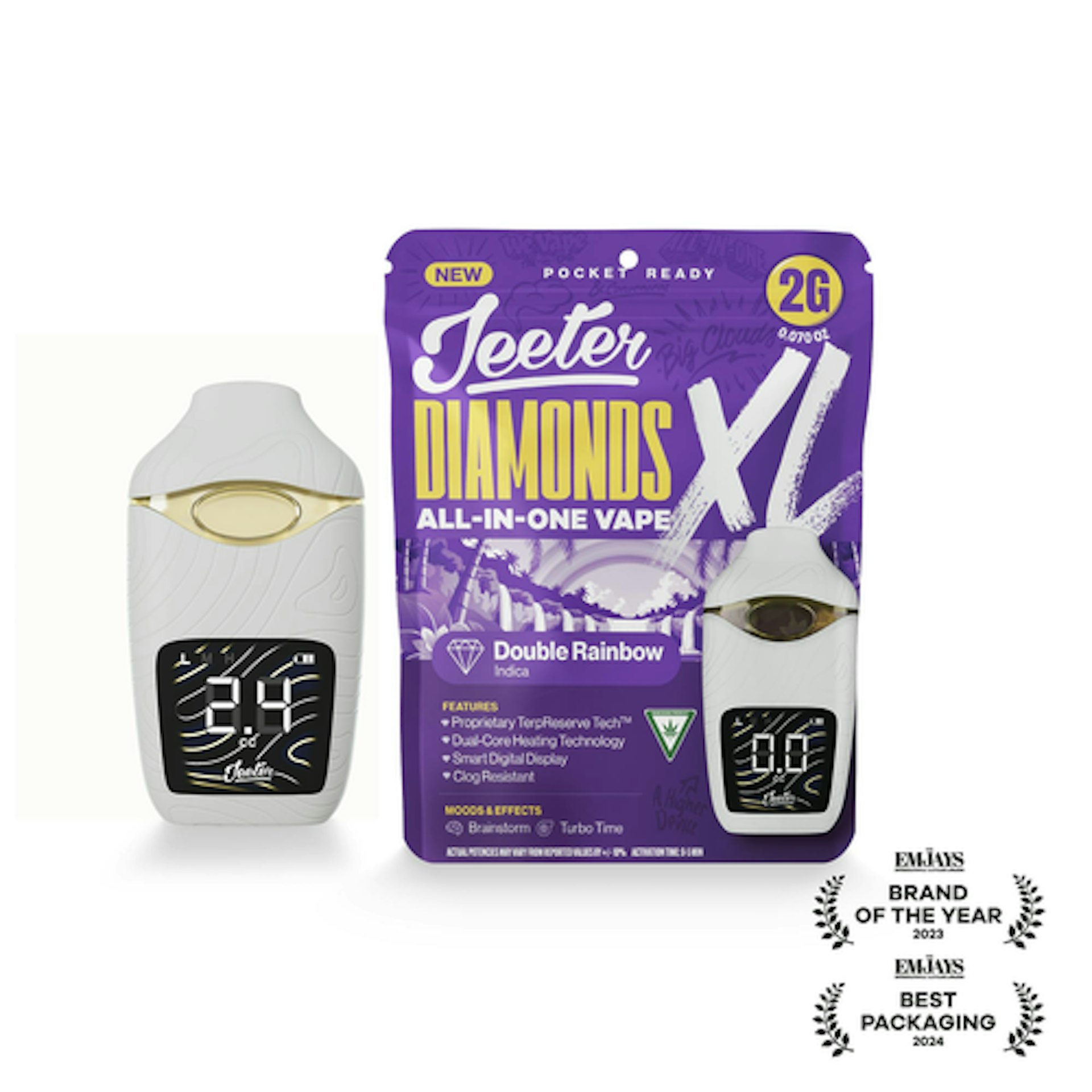 Jeeter AIO XL  - Double Rainbow Liquid Diamond Disposable