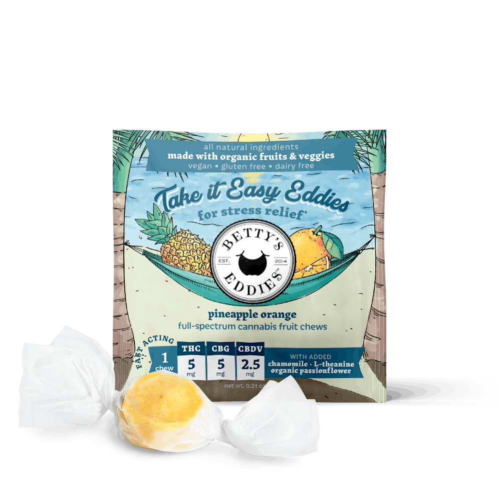 Product Pineapple Orange | 2:2:1 THC:CBG:CBDV Fast Acting Taffy 10pk
