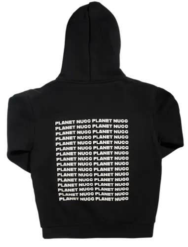 Planet Nugg | Pullover Hood | Arch w/ Flower | Black | XL-1