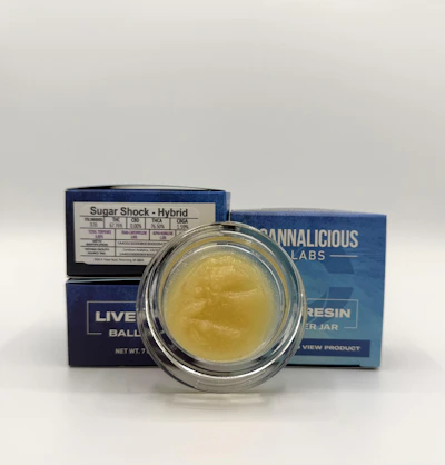 Cannalicious - 7g Live Resin Baller Jar - Sugar Shock