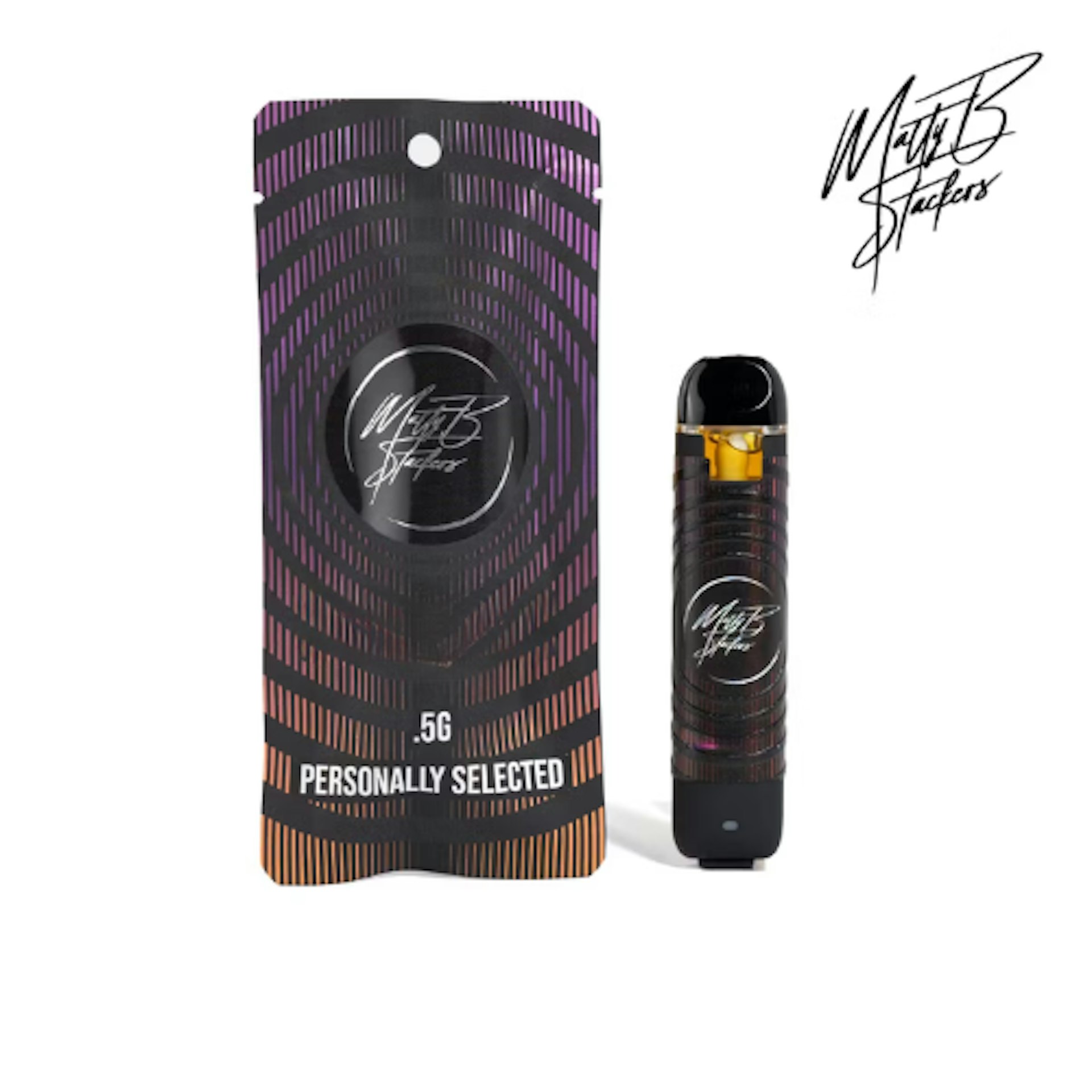 Matty B Stackers - Straw Guava .5G Hash Rosin Disposable