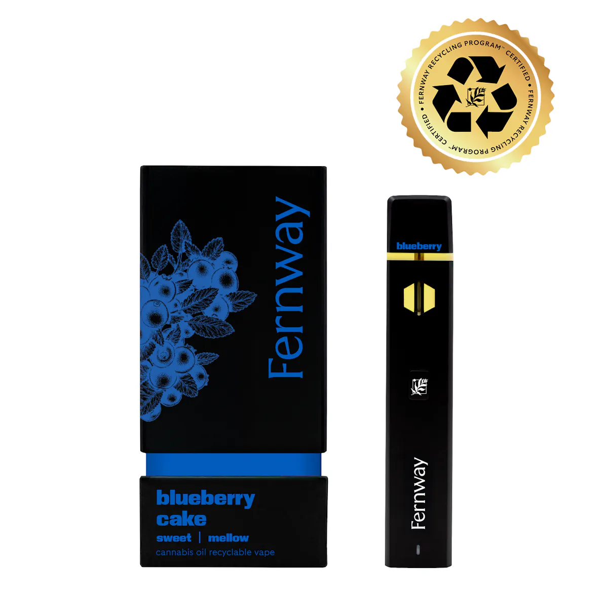 Fernway l Blueberry Cake Traveler Vape Pen (Disposable) l 2g - Eastern  Green Cannabis - Fernway l Blueberry Cake Traveler Vape Pen (Disposable) l  2g Near Me - Fernway l Blueberry Cake