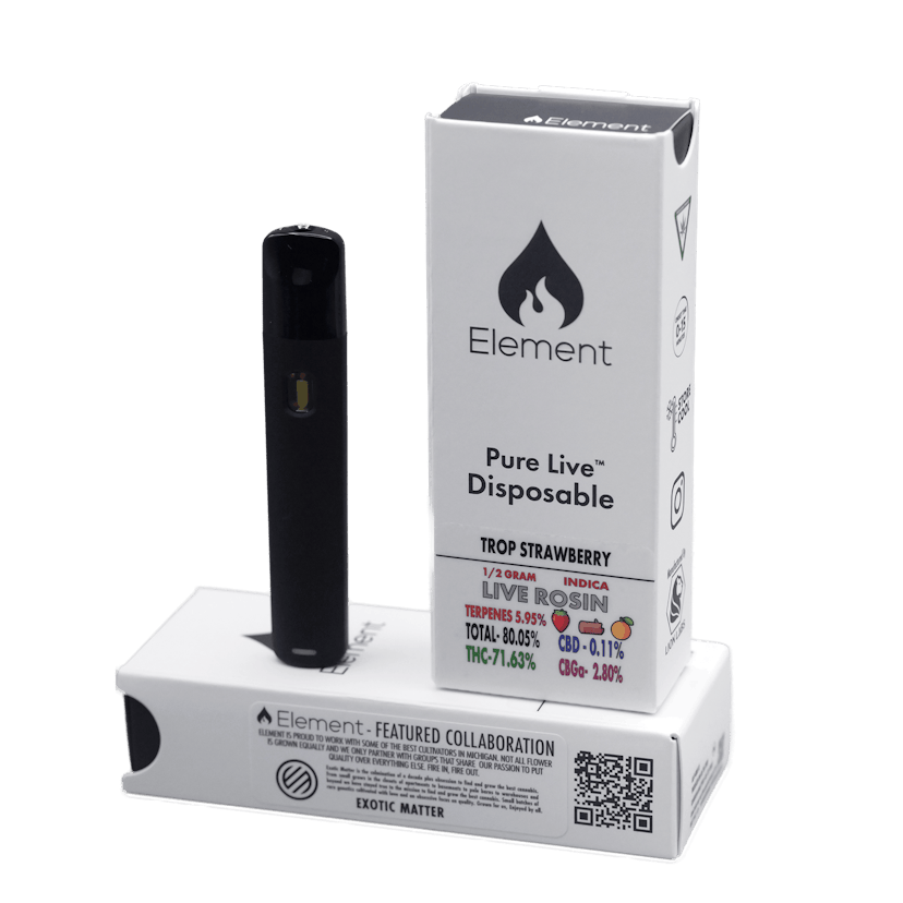 Element Live Rosin Disposable | Trop Strawberry