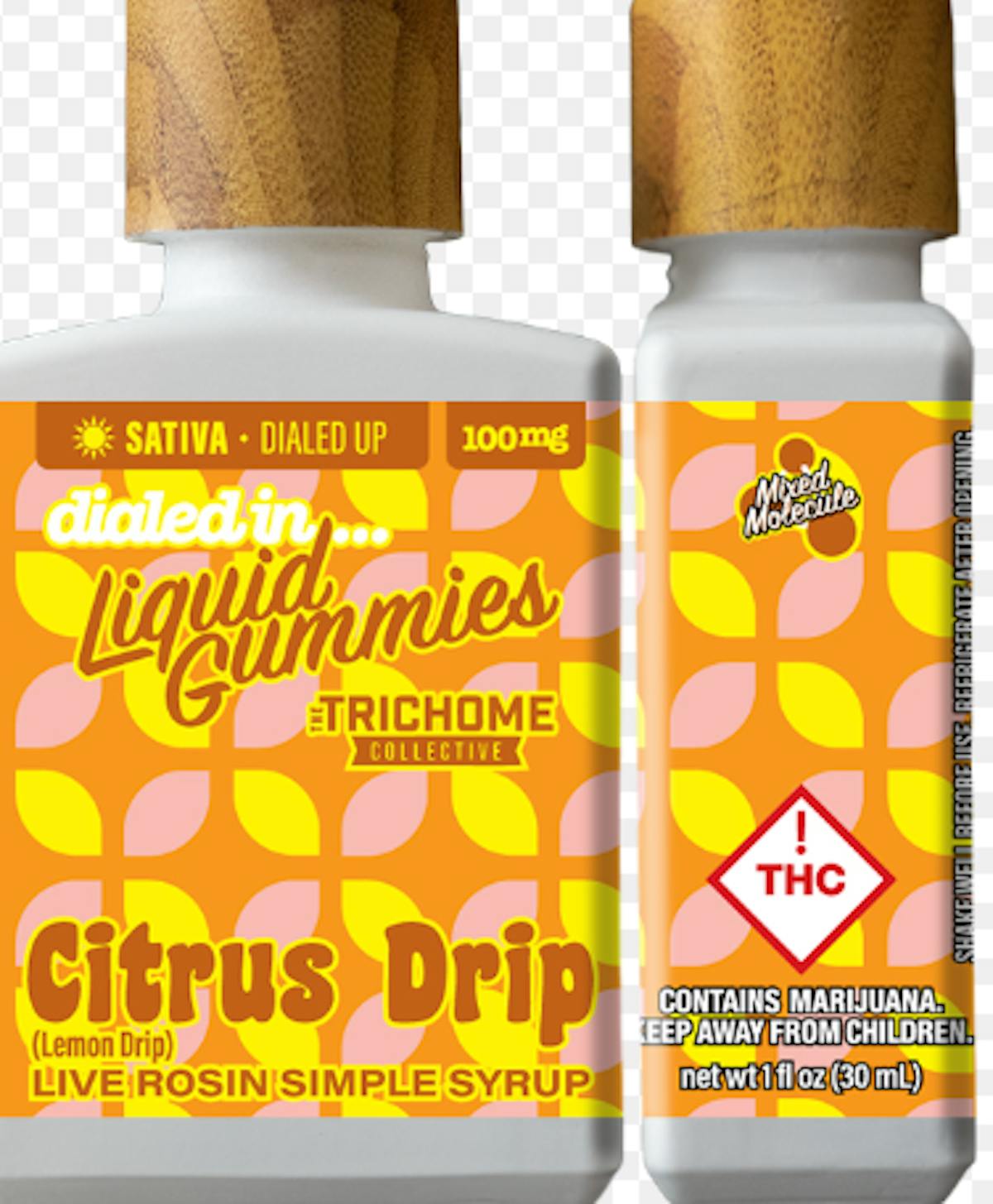Photo of Dialed In – Rosin Liquid Gummies – Citrus Drip (S) 100mg