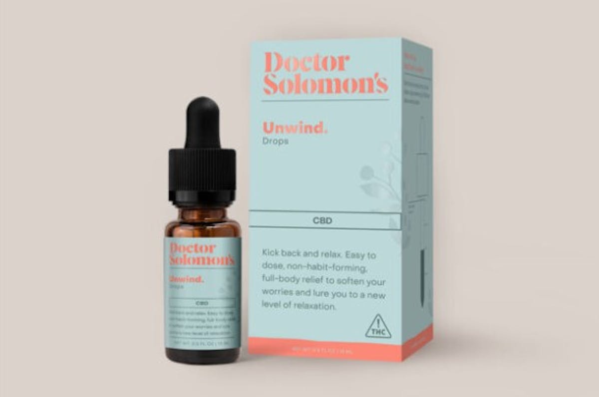Photo of Dr. Solomon’s 5:1 Unwind Drops 100mg (CBD:THC)