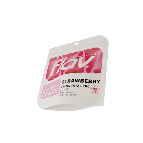 Strawberry Mini Cones – Chocolate 100mg-1