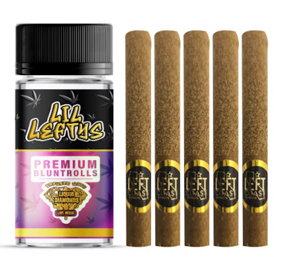 Left Coast - 5 Pack 1.3g Infused Blunts - Grape Cookies - PRE_ROLLS by Left Coast at King of Budz