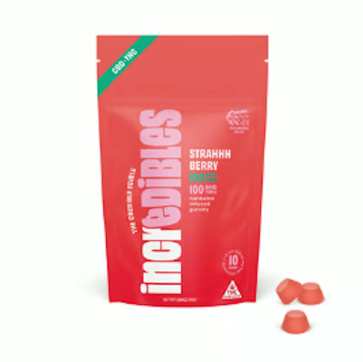Image of Strahhhberry | 100mg 1:1 Gummies