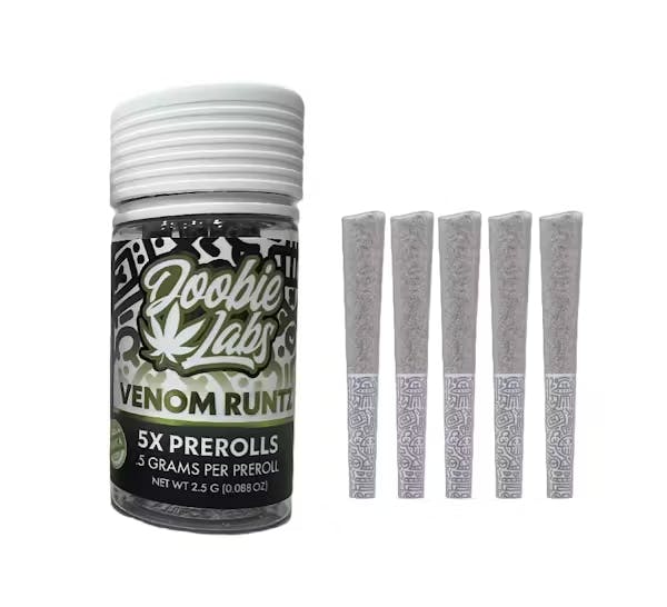 Doobie Labs Venom Runtz 5pk 2.5g Indoor Pre-Rolls