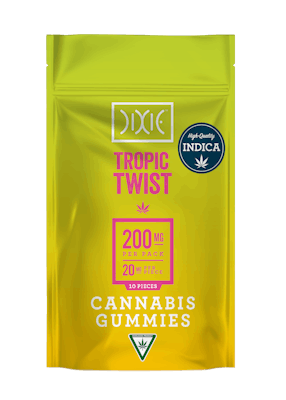 Product: Dixie | Tropic Twist Gummies (10 Piece) | 200mg*