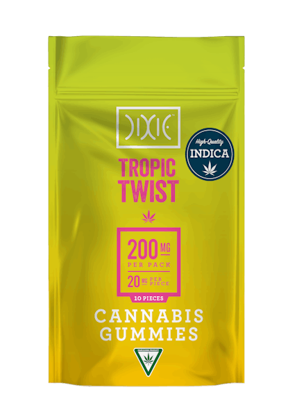 Dixie | Tropic Twist Gummies (10 Piece) | 200mg*