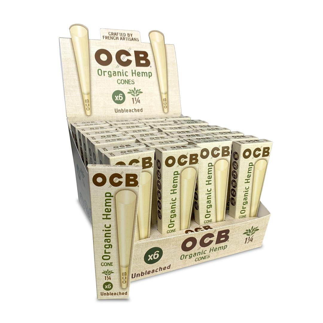 Organic Hemp Cones - 1 1/4" 6pk