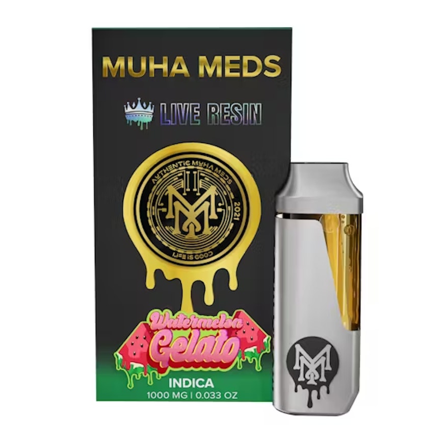 Muha Meds Live Resin Disposable | Watermelon Gelato