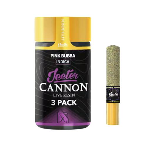 PINK BUBBA LIVE RESIN CANNON 3PK