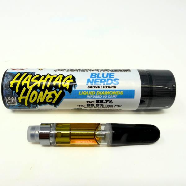 Hashtag Honey | Blue Nerds 1g Diamond Cart Hashtag Honey
