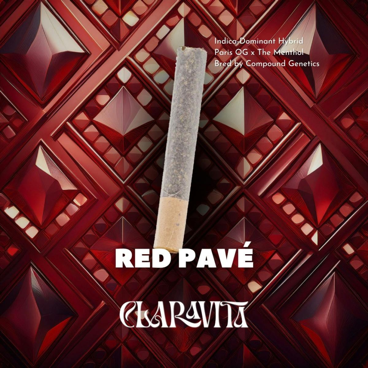 Claravita - Pre-Roll 1g (Cannon) - Red Pavé