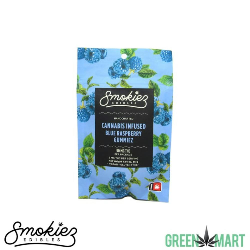 Product Smokiez | Blue Raspberry | 100mg Indica Single Gummy