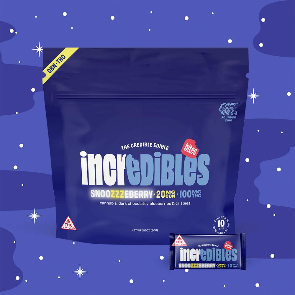 5:1 Snoozzzeberry + CBN Bites | Chocolate Bites | 10 Pack | 100mg