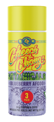 Cheech & Chong - 3-Pack 1g Infused Prerolls - Blueberry Afgoo