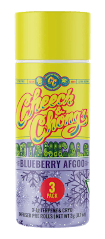 Cheech & Chong - 3-Pack 1g Infused Prerolls - Blueberry Afgoo
