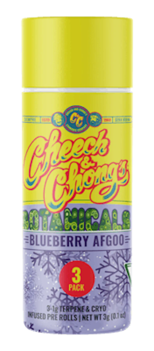 Cheech & Chong - 3-Pack 1g Infused Prerolls - Blueberry Afgoo