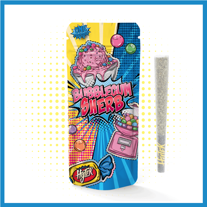 Hytek 1g Preroll Bubblegum Sherb