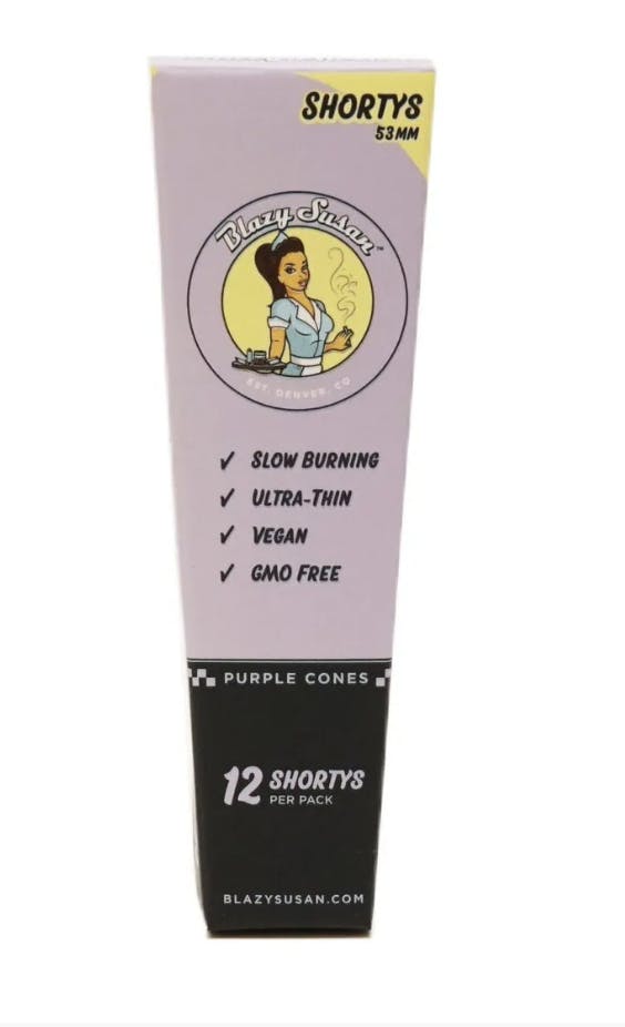 Blazy Susan | Shorty | Purple Paper Cones